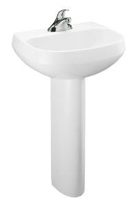 Kohler K-2293-8-0 Wellworth Pedestal Lavatory with 8" Centers, White