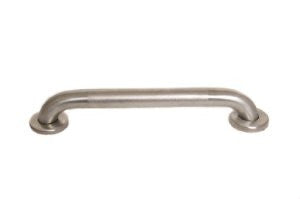 CSI Bathware BAR-SB36-TW-125-PN Stainless Steel 36-Inch Grab Bar with Straight Safety Bar and Concealed Flanges, Peened Grip Finish