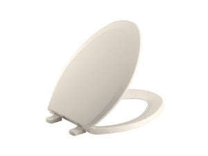 KOHLER K-4652-55 Lustra Elongated Toilet Seat, Innocent Blush