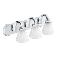 Moen Showhouse YB9763CH Felicity 3-Globe 28" Light Fixture, Chrome