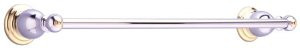 American Standard 8040.180.228 Prairie Field 18-Inch Towel Bar, Polished Chrome with Brass Accents