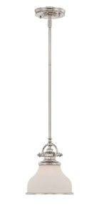 Quoizel GRT1508IS Grant 1 Light 8-Inch Diameter Rod Hung Piccolo Pendant Light