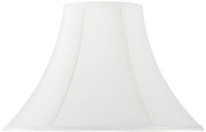 Cal Lighting SH-1060 12-1/2-Inch Side Bell Stretched Faux Silk Shade