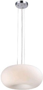 Eurofase 23194-014 Pop-2 3-Light Convertible Pendant Lighting, Chrome