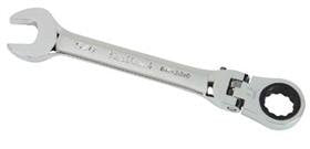 Blackhawk By Proto BW-3264L 12 Point Combination Locking Flex-Head Ratcheting Wrench, 15mm