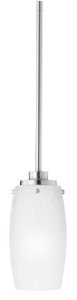 Thomas Lighting M2557-78 Vado Contemporary One-Light Mini-Pendant, Brushed Nickel