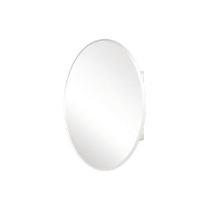 Pegasus SP4583 36-Inch by 24-Inch Surface or Recessed Mount Oval Beveled Mirror Medicine Cabinet, Clear