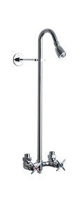 Chicago Faucets 752-CP Exposed Wall Mount Commercial Shower Fitting, Chrome
