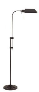Cal Lighting BO-117FL-DB 100-Watt Adjustable-Height Pharmacy Floor Lamp, Dark Bronze