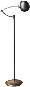 Holtkoetter Halogen Swing-Arm Floor Lamp with P1 Dimming System, Hand-Brushed Old Bronze
