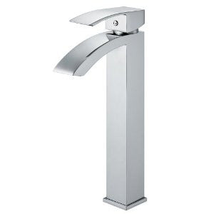 VIGO VG03007CH Angled Spout Vessel Sink Single Hole Faucet, Chrome
