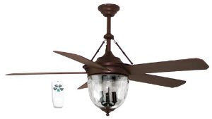 Litex E-KM52ABZ5CMR Knightsbridge Collection 52-Inch Ceiling Fan, Aged Bronze Finish with Special Aged Bronze ABS Blades