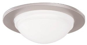 Halo 5054SNS 5-Inch Glass Dome Shower Light Trim, Satin Nickel