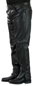 Mossi Inseam Men's Leather Pants (Black, Size 28)