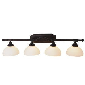 AF Lighting 617088 Decorative Vanity Fixture, Oil Rubbed Bronze, 5-1/2-Inch by 7-1/2-Inch H