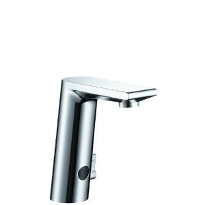 Hansgrohe 31100801 Metris S Electronic Faucet with Temperature Control, Steel Optik