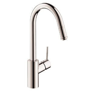 Hansgrohe 14872801 Talis S Single Hole Kitchen Pull Down 1-spray, Steel Optik