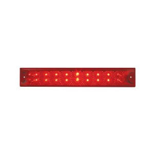 Grand General 76987 Red 12" Double Row Spyder 18-LED Stop/Turn/Tail Sealed Light Bar