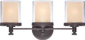 Nuvo 60/4543 Decker Sudbury Bronze Three Light Vanity