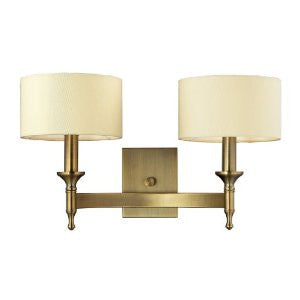 Elk Lighting 10261/2 Pembroke Two Light Wall Sconce, Antique Brass