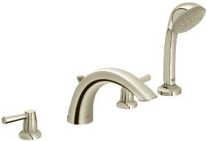 Grohe 25 072 EN0 Arden 4-Hole Roman Tub Filler with Personal Hand Shower, Infinity Brushed Nickel