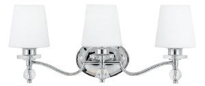 Quoizel HS8603C Hollister 3-Light Bath Fixture, Polished Chrome