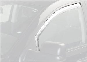 Putco 480177 Element Chrome Window Visor - Set of 2