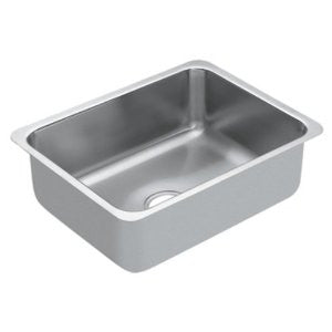 Moen G18192 1800 Series 18-Gauge Single Bowl Undermount Sink, Stainless Steel