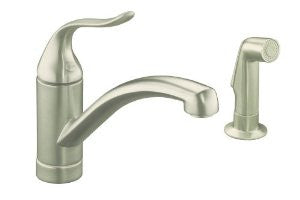 KOHLER K-15076-P-BN Coralais Decorator Kitchen Sink Faucet, Vibrant Brushed Nickel
