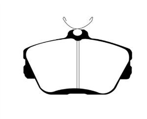 EBC Brakes DP21168 Greenstuff 2000 Series Sport Brake Pad