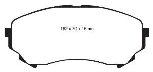 EBC Brakes DP21828 Greenstuff 2000 Series Sport Brake Pad