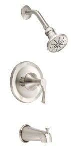 Danze D500022BNT Antioch Single Handle Tub and Shower Trim Kit with 3 1/2-Inch Showerhead, Brushed Nickel