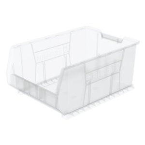 Akro-Mils 30288 24-Inch D by 16-Inch W by 11-Inch H Clear Super Size Plastic Stacking Storage AkroBin