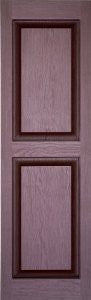 Perfect Shutters IR561463260 14-1/2-Inch by 63-Inch Raised Panel Center Mullion Exterior Shutter, 1-Pair, Burgundy