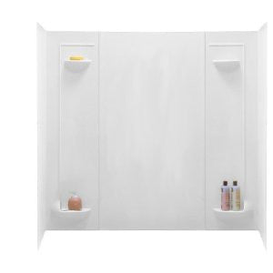 Swanstone TF-57-010 Veritek Five Panel Tub Wall Kit, White Finish