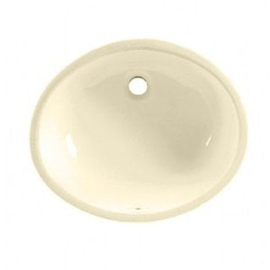American Standard 0496.221.021 Ovalyn 17-Inch Basin Undercounter Bathroom Sink, Bone