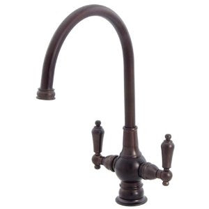 Water Creation F3-0001-03 Single Hole Goose Neck Spout Bathroom Faucet