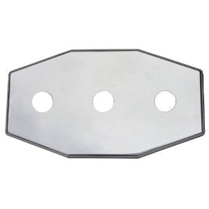 Simpatico 31655C Stainless Steel Remodel Plate, 3 Hole Fits any 8-Inch Center, Tub and Shower Valve, Chrome Plated