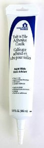 Helping Hand Tub N' Tile Adhesive Caulk, 5.5 fl oz, 3-Pack