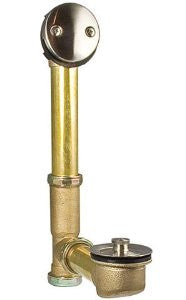 Pfister 018-310K Waste and Overflow Turnstop Type, Brushed Nickel