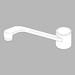 Delta Faucet RP5650 Spout Assembly 8-Inch Two Handle Kitchen Deck, Chrome