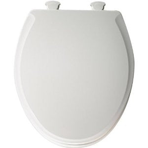 Church 640E2 000 Round Easy Off Toilet Seat with Soft Close, White