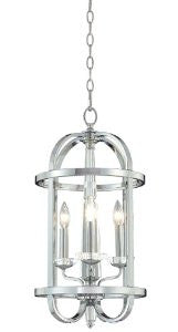 Eurofase 20315-016 Senze 3-Light Lantern, Chrome