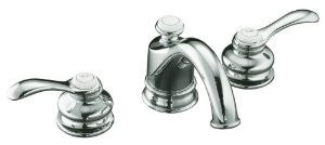 KOHLER K-12265-4-CP Fairfax Widespread Lavatory Faucet, Polished Chrome