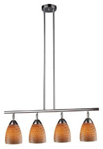 Elk 10153/4PC-C Celina 4-Light Linear In Polished Chrome And Coco Glass