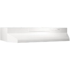 Broan F404211 42-Inch Two Speed 4-Way Convertible Range Hood, White on White