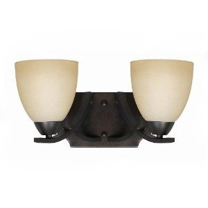 Triarch 33240/2 2 Light Value Bathroom Bar Light, English Bronze