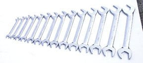 Advanced Tool Design Model ATD-1181 14 Piece SAE Full Polished Angle Wrench Set