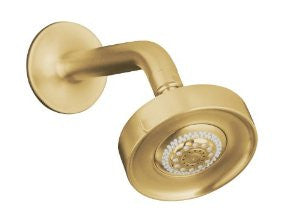 Kohler K-14425-BGD Purist Multifunction Showerhead, Arm and Flange, Vibrant Moderne Brushed Gold