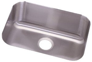 Elkay DXUH2115 Dayton 23-1/2-Inch by 18-1/4-Inch Stainless Steel Single Bowl Undermount Kitchen Sink, Satin Finish